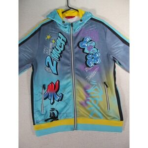 Royal‎ 7even Graffiti Track Jacket Men's Large Urban Streetwear Bold Print